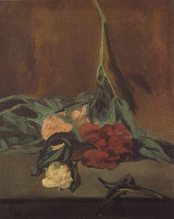 Vase of Peonise on a Pedestal (mk40), Edouard Manet